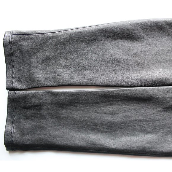 Helmut Lang Lamb Leather Leggings / Size 2 / Black Trousers - Picture 10 of 12